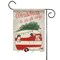 Toland Home Garden Retro Camper "Christmas is on Its Way" Outdoor Garden Flag 18" x 12.5"